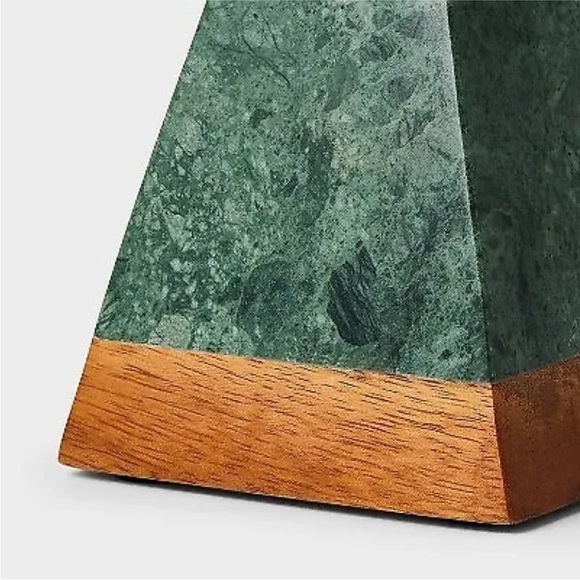 Large Marble and Wood Green sculpture - Threshold designed with Studio McGee - Picture 2 of 2